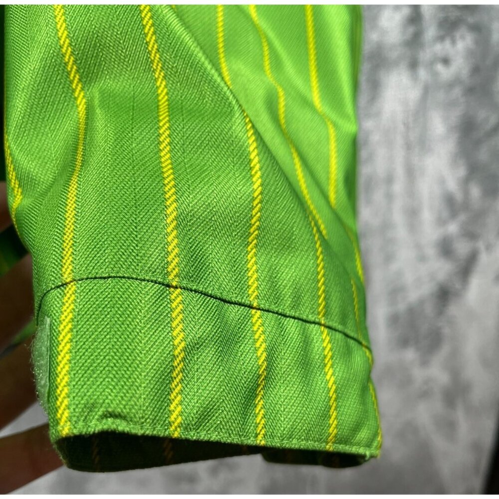 BURTON Jacket Mens Size Small Green DryRide Striped Hooded Insulated Waterproof - Picture 15 of 16